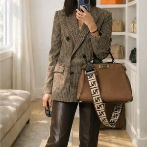 Fendi Peekaboo Medium Selleria Calfskin Satchel – Mou Deserto Brown
